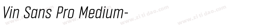 Vin Sans Pro Medium字体转换